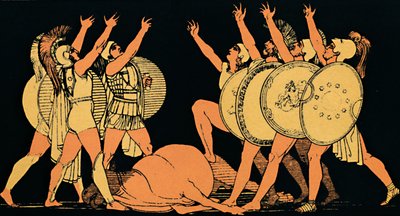 The Oath of the Seven Chiefs by Flaxman