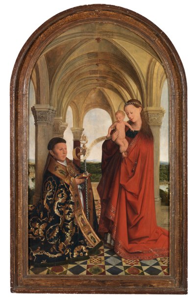 Madonna with Petrus Wijts by Flemish School