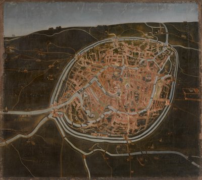 Map of Bruges by Flemish School