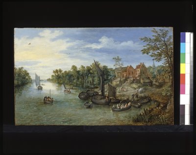 River Landscape by Flemish School