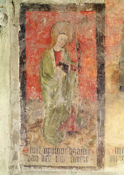 St. Apollonia, mural from the crypt by Flemish School