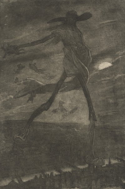 Satan Sowing Tare by Félicien Rops