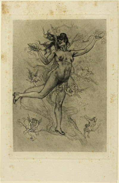 The Grapeleaf by Félicien Rops