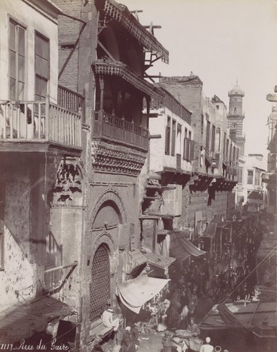 Rue du Caire, 1870s by Félix Bonfils