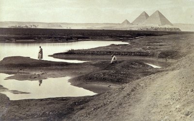 The Pyramids of Giza by Félix Bonfils