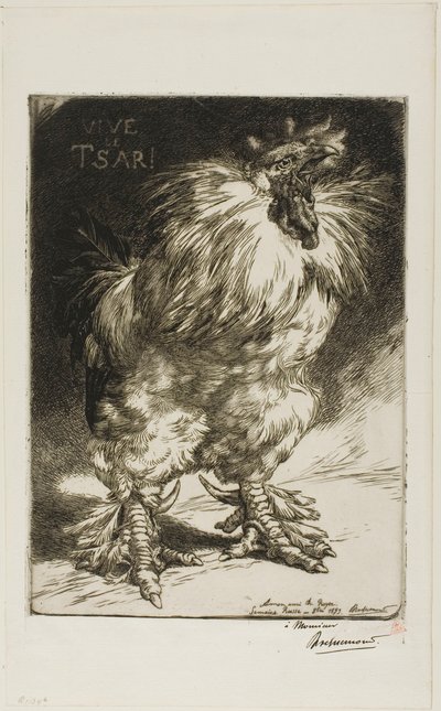 Long Live the Czar! by Félix Henri Bracquemond