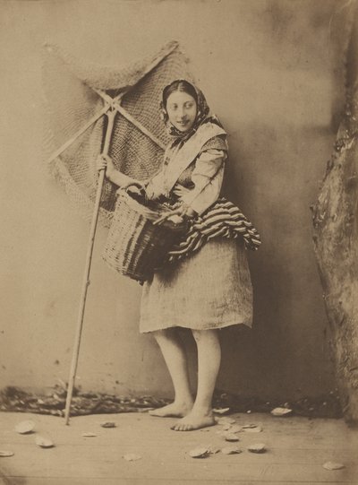 A Shrimp Fisher Girl by Félix Jacques Antoine Moulin