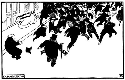 The Demonstration by Félix Valloton