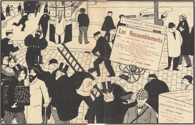 Book Jacket for Les Rassemblements, 1896 by Félix Vallotton