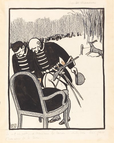 Great Hunters--The Deer is Ready by Félix Vallotton