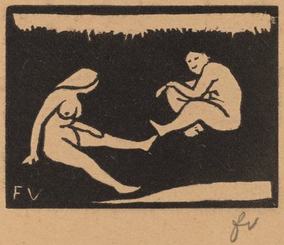 Two Seated Bathers, 1893 by Félix Vallotton