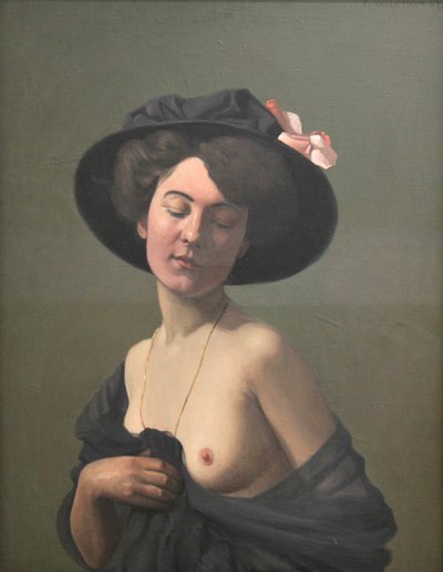 Young Woman in a Black Hat, 1908 by Félix Vallotton