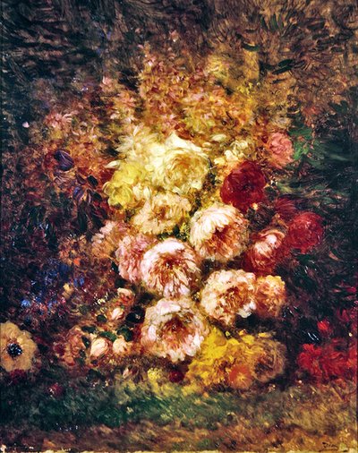 Peonies by Félix Ziem