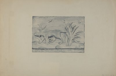 Relief Panel of Dog by Flora Merchant