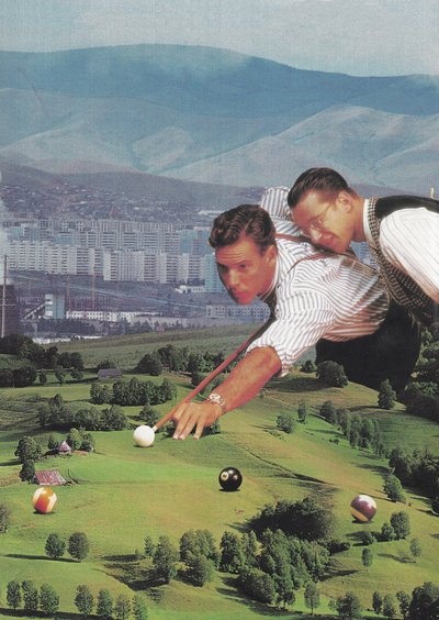 Billiards with good friends, 2020 by Florent Bodart