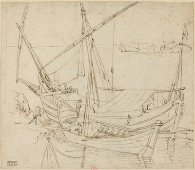 Boats by Follower of Agostino Tassi
