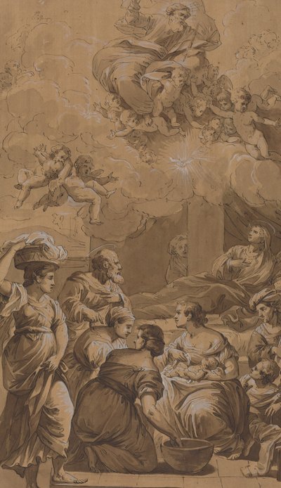Birth of the Virgin by Follower of Francesco Fontebasso