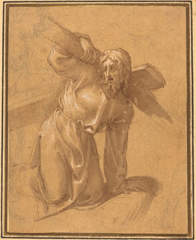 Christ Falling under the Cross by Follower of Francesco Salviati