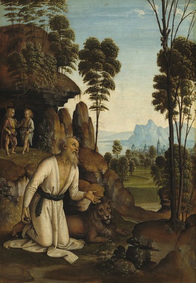 Saint Jerome in the Wilderness by Follower of Pietro Perugino