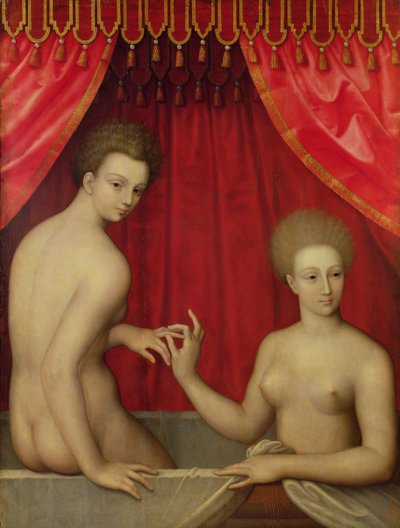 Women Bathing by Fontainebleau School