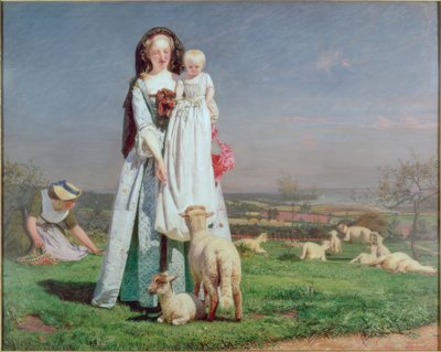 Pretty Baa-Lambs by Ford Madox Brown