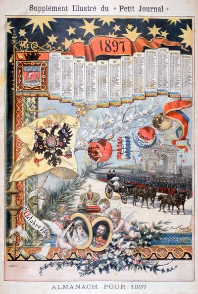 Calendar for 1897 by Fortuné Méaulle