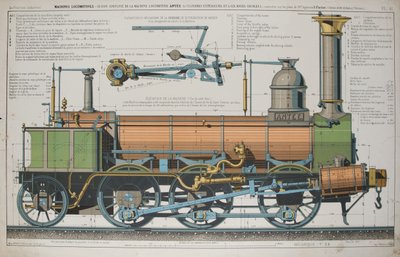 Steam locomotive by Fortune Delarue