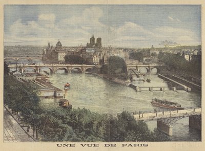 A View of Paris by Fortune Louis Meaulle