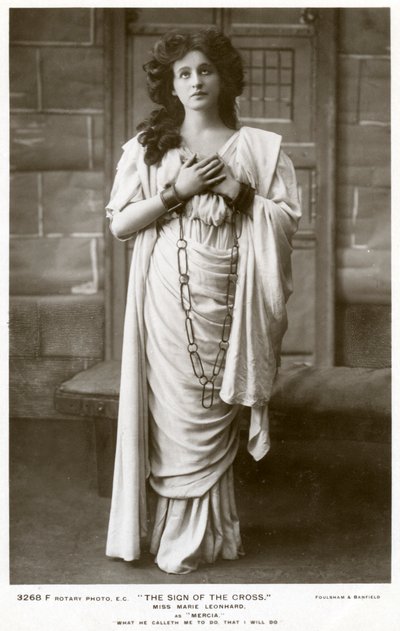 Marie Leonhard, actress by Foulsham and Banfield