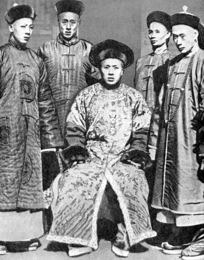 A Portrait of Mandarins, China, 1936 by Fox Photos