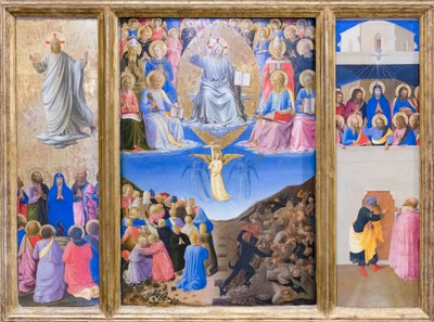 Triptych (Ascension, Last Judgement, Pentecost) by Fra (c.1387 1455) Angelico