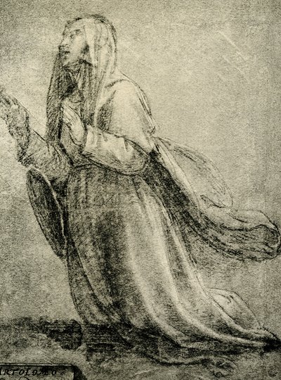 Study on St. Catherine of Siena by Fra Bartolomeo