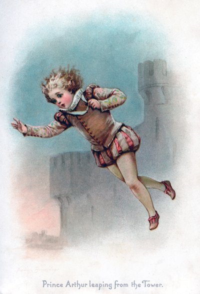 Prince Arthur leaping from the Tower by Frances Brundage