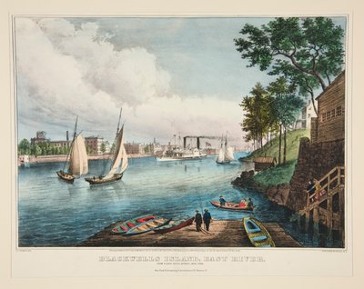 Blackwells Island, East River by Frances Flora Bond Palmer