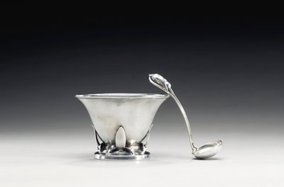 Bowl and spoon by Frances MacBeth Glessner