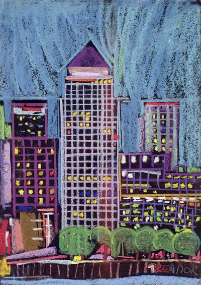 Canary Wharf in London Docklands by Frances Treanor