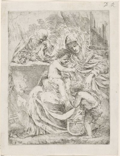 Holy Family with John the Baptist by Francesco Amato