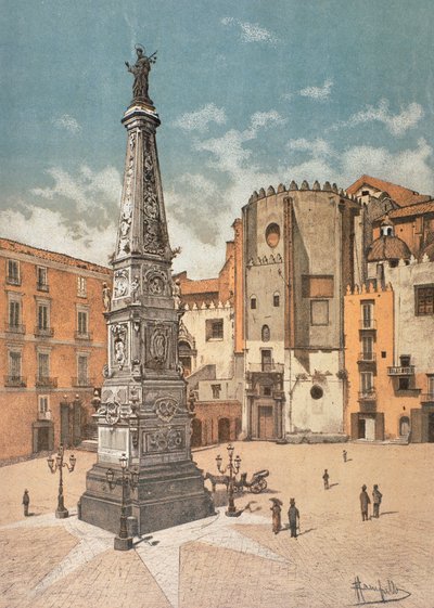 San Domenico Maggiore Square, in Naples by Francesco Aversano