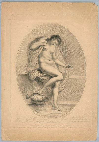 A Naiad (Woman Stepping into a Bath) by Francesco Bartolozzi