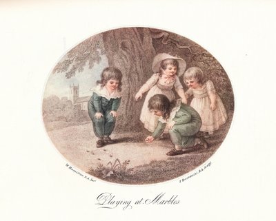 Playing at Marbles, 1906 by Francesco Bartolozzi