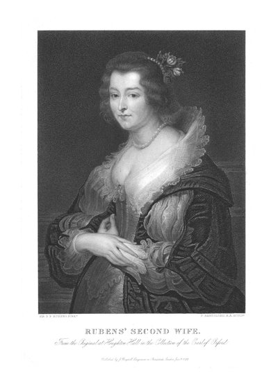 Rubens Second Wife, mid-late 18th century by Francesco Bartolozzi