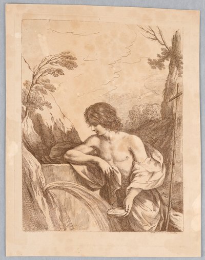 Saint John in the Wilderness by Francesco Bartolozzi