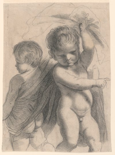 Two Putti by Francesco Bartolozzi