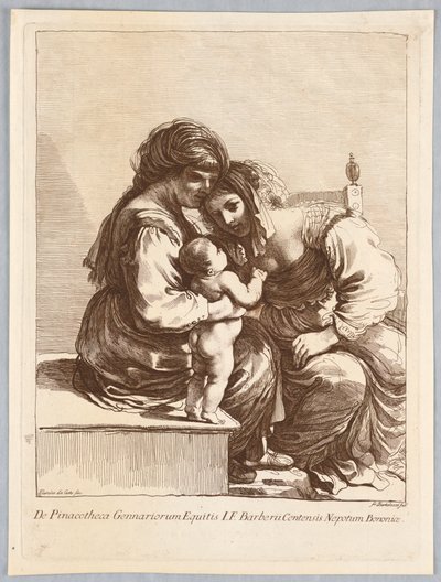 Two Women and a Child by Francesco Bartolozzi