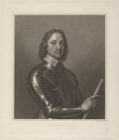 Oliver Cromwell by Francesco Bartolozzi after Robert Walker