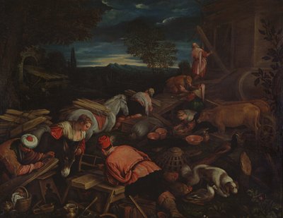 Building the Ark by Francesco Bassano