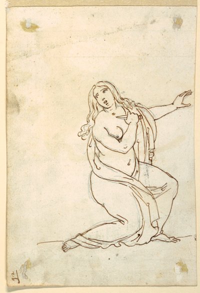 Lucretia or Tarquinia Stabbing Herself by Francesco Coghetti