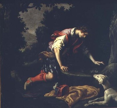 Narcissus at the Fountain by Francesco Curradi