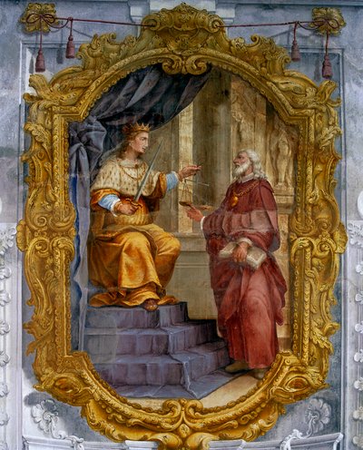 Allegory of Justice and Counsel by Francesco Ferrari