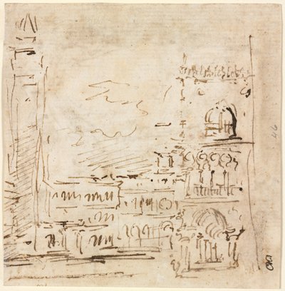 Piazza San Marco with Doges Palace by Francesco Guardi